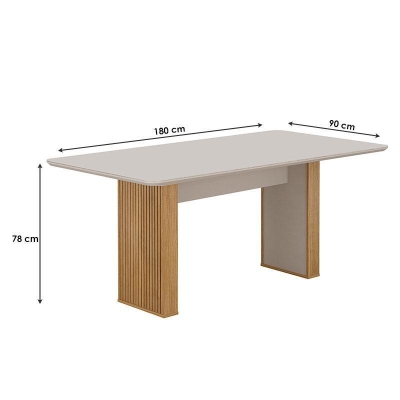 VALDEMOVEIS MESA DE JANTAR JULIA (25MM) 1800X900 CIN/OFF